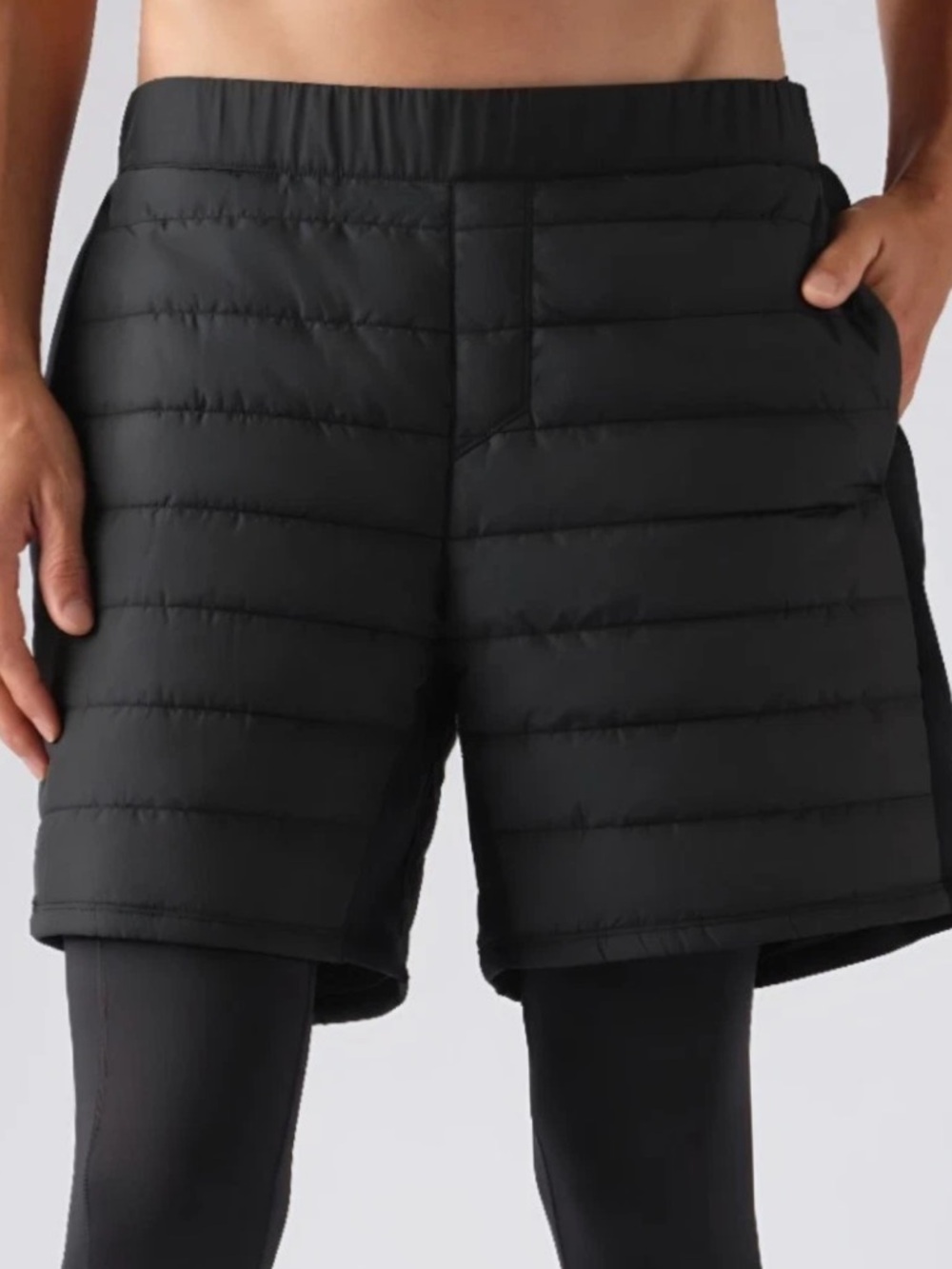 Rhone 7” Alpine insulated quilted active shorts black Large men’s